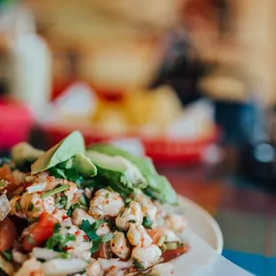 Cebiche tostada