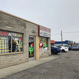 Outside