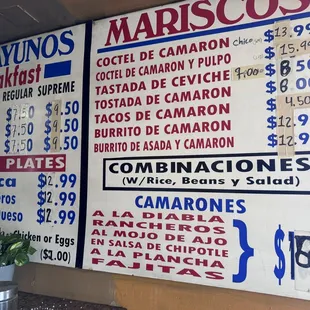 Menu as of 10/1/2024