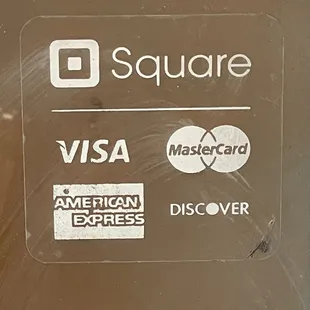 Accepts card