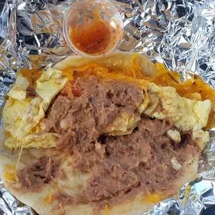 Bean egg cheese Taquito