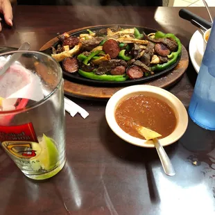 a table full of food