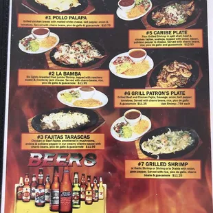 the menu