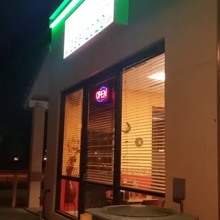 outside