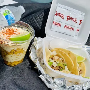 Elote in a Cup Only + Steak Tacos