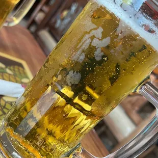 a glass of beer