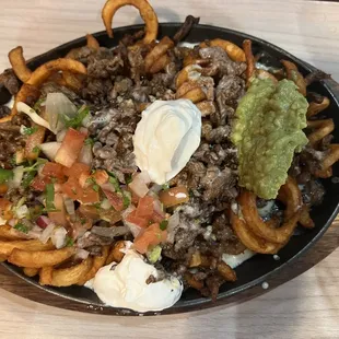 Carne asada fríes