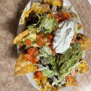 Nachos supreme de asada