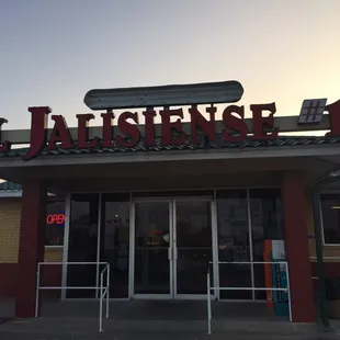 Dark pic but this is front of building