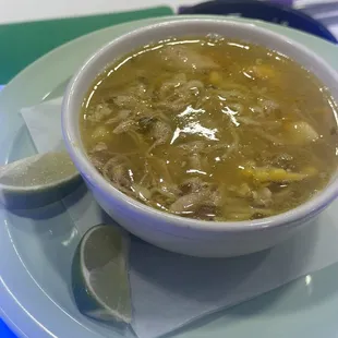 sopa de pollo