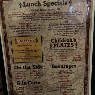 Menu update as of 09/06/22