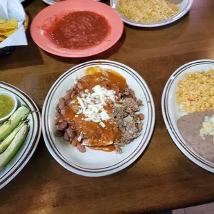 Enchilada plate