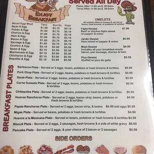 Menu page 4. 1/1/2019