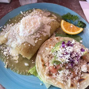 Taco Reyes chicken Enchiladas