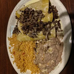 Steak enchiladas