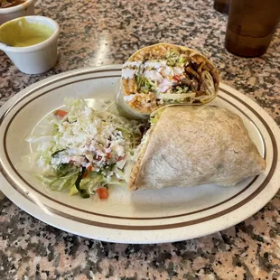 Al pastor burrito
