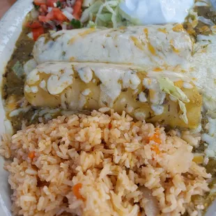 Enchiladas verde