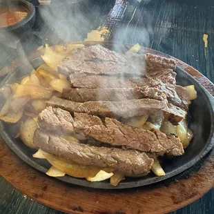 Beef fajitas