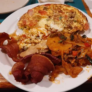 Sunday brunch plate.