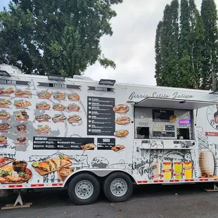 Food truck. Some seats (not pictured).