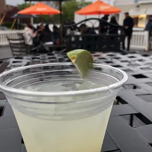 Margaritas on the patio