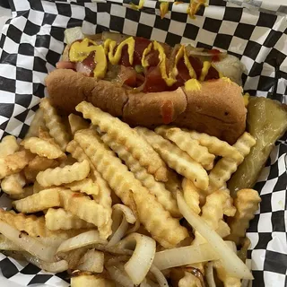 Original Plain Hot Dog Combo