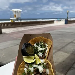 Carne Asada tacos with a view!