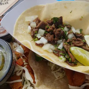 Beach side tacos! The best! $2.50 asada!