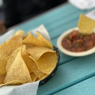 Salsa and chips
