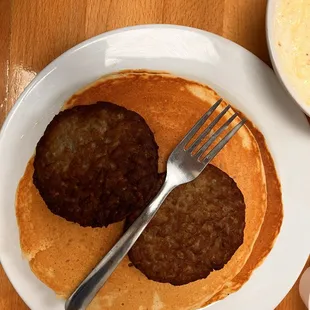 Pancakes and sausage