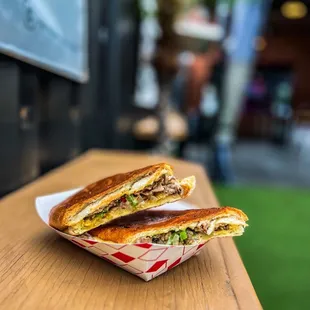 Philly cheesesteak.  Cuban of the month