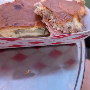 Mostly eaten Cubano, pic doesn't do it justice