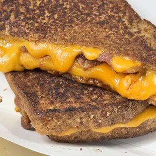 Bourbon Bacon Cheddar grilled cheese