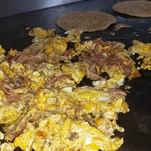 the food being prepared