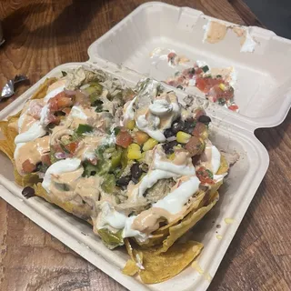 SUPER Nachos ( Meat Choice Toppings of your choice)