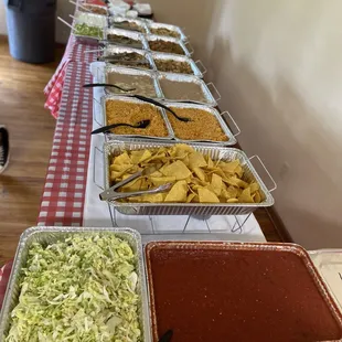 Fresh lettuce, warm chips, delicious rice and more