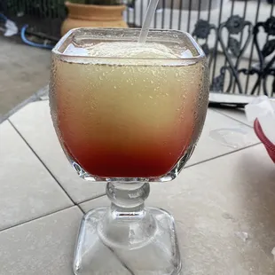 Raspberry Margarita On The Patio