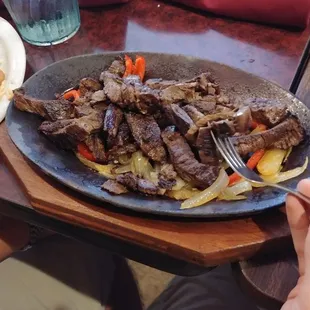 Steak fajitas!