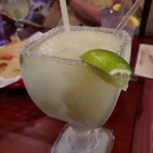 Jumbo lime margarita!  ¡Ole!