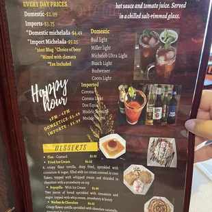 Desserts &amp; Drinks