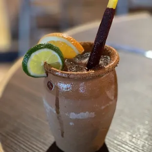 Paloma - made with Mezcal ! Ask for a Tajin Rim