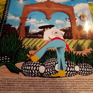 Menu cover.