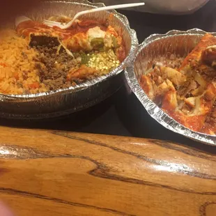 #23 had a chili relleno. See all the seeds and no cheese?And was 2 be beans not rice&amp;funny looking beans. And the &quot;tamale&quot;.little meat&quot;