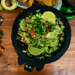 Fresh Guacamole made Table side