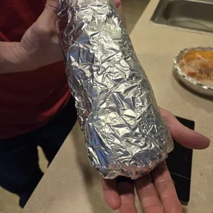 Burrito California how big it is.