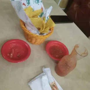 Complimentary chips &amp; salsa
