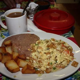 This is what dreams are made of...  The migas breakfast plate