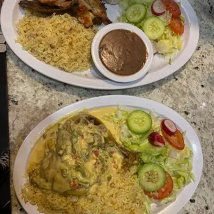 Plato con crema