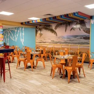 the interior of a restaurant