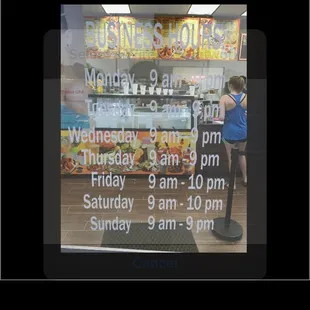 Store hours